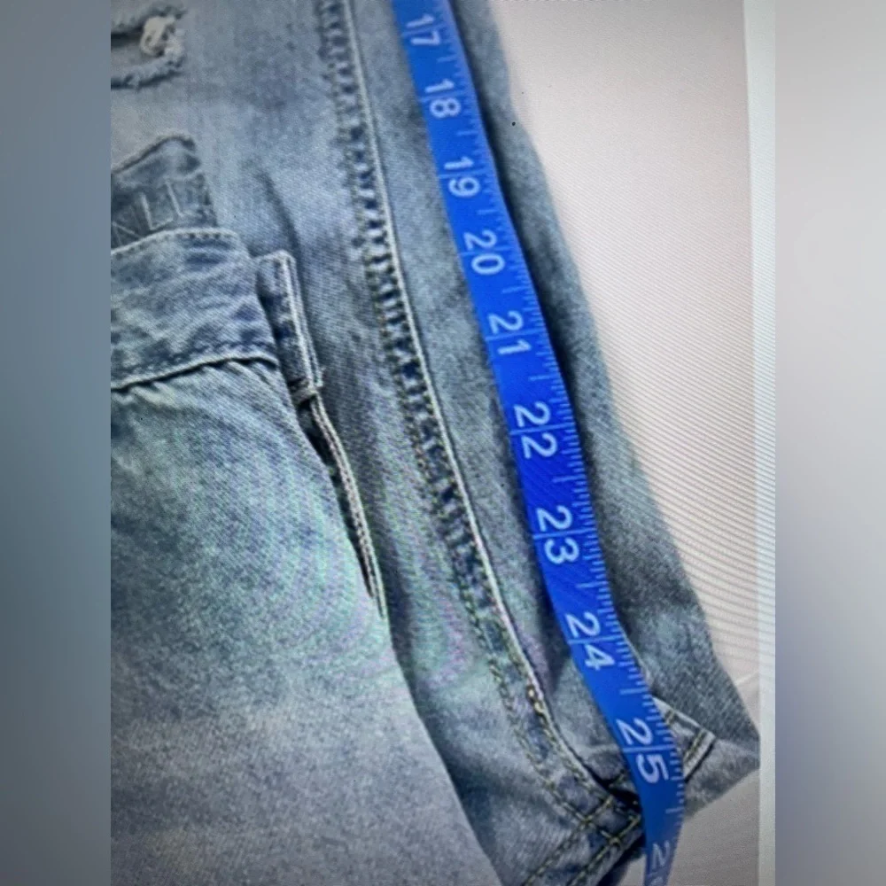 Vanilla Star Womens Vintage High Rise Distressed The Girlfriend Jeans Sz 7 NWT